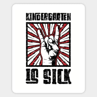 Kindergarten is Sick - Red - Barn Shirt USA Magnet